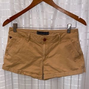 Khaki Abercrombie & Fitch Shorts